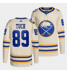 Men Buffalo Sabres 89 Alex Tuch 2022 Cream Heritage Classic Cream Stitched jersey Men Buffalo Sabres 89 Alex Tuch 2022 Cream Heritage Classic Cream Stitched jersey