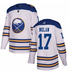 Mens Adidas Buffalo Sabres 17 Jordan Nolan Authentic White 2018 Winter Classic NHL Jersey Mens Adidas Buffalo Sabres 17 Jordan Nolan Authentic White 2018 Winter Classic NHL Jersey