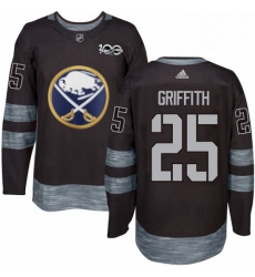 Mens Adidas Buffalo Sabres 25 Seth Griffith Authentic Black 1917 2017 100th Anniversary NHL Jersey Mens Adidas Buffalo Sabres 25 Seth Griffith Authentic Black 1917 2017 100th Anniversary NHL Jersey
