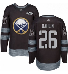 Mens Adidas Buffalo Sabres 26 Rasmus Dahlin Authentic Black 1917 2017 100th Anniversary NHL Jersey Mens Adidas Buffalo Sabres 26 Rasmus Dahlin Authentic Black 1917 2017 100th Anniversary NHL Jersey