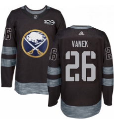 Mens Adidas Buffalo Sabres 26 Thomas Vanek Authentic Black 1917 2017 100th Anniversary NHL Jersey Mens Adidas Buffalo Sabres 26 Thomas Vanek Authentic Black 1917 2017 100th Anniversary NHL Jersey