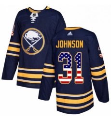Mens Adidas Buffalo Sabres 31 Chad Johnson Authentic Navy Blue USA Flag Fashion NHL Jersey Mens Adidas Buffalo Sabres 31 Chad Johnson Authentic Navy Blue USA Flag Fashion NHL Jersey