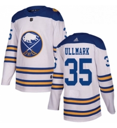 Mens Adidas Buffalo Sabres 35 Linus Ullmark Authentic White 2018 Winter Classic NHL Jersey Mens Adidas Buffalo Sabres 35 Linus Ullmark Authentic White 2018 Winter Classic NHL Jersey