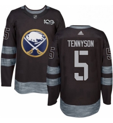 Mens Adidas Buffalo Sabres 5 Matt Tennyson Premier Black 1917 2017 100th Anniversary NHL Jersey Mens Adidas Buffalo Sabres 5 Matt Tennyson Premier Black 1917 2017 100th Anniversary NHL Jersey