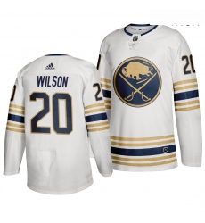 Sabres 20 Scott Wilson White 50th Anniversary Adidas Jersey Sabres 20 Scott Wilson White 50th Anniversary Adidas Jersey
