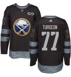 Sabres #77 Pierre Turgeon Black 1917 2017 100th Anniversary Stitched NHL Jersey Sabres #77 Pierre Turgeon Black 1917 2017 100th Anniversary Stitched NHL Jersey