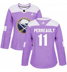 Womens Adidas Buffalo Sabres 11 Gilbert Perreault Authentic Purple Fights Cancer Practice NHL Jersey Womens Adidas Buffalo Sabres 11 Gilbert Perreault Authentic Purple Fights Cancer Practice NHL Jersey