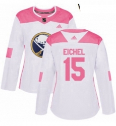 Womens Adidas Buffalo Sabres 15 Jack Eichel Authentic WhitePink Fashion NHL Jersey Womens Adidas Buffalo Sabres 15 Jack Eichel Authentic WhitePink Fashion NHL Jersey