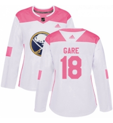 Womens Adidas Buffalo Sabres 18 Danny Gare Authentic WhitePink Fashion NHL Jersey Womens Adidas Buffalo Sabres 18 Danny Gare Authentic WhitePink Fashion NHL Jersey