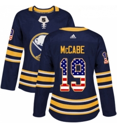 Womens Adidas Buffalo Sabres 19 Jake McCabe Authentic Navy Blue USA Flag Fashion NHL Jersey Womens Adidas Buffalo Sabres 19 Jake McCabe Authentic Navy Blue USA Flag Fashion NHL Jersey