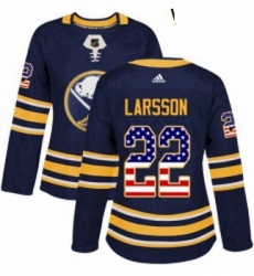 Womens Adidas Buffalo Sabres 22 Johan Larsson Authentic Navy Blue USA Flag Fashion NHL Jersey Womens Adidas Buffalo Sabres 22 Johan Larsson Authentic Navy Blue USA Flag Fashion NHL Jersey