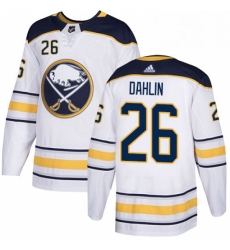 Womens Adidas Buffalo Sabres 26 Rasmus Dahlin Authentic White Away NHL Jersey Womens Adidas Buffalo Sabres 26 Rasmus Dahlin Authentic White Away NHL Jersey