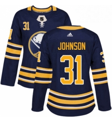 Womens Adidas Buffalo Sabres 31 Chad Johnson Premier Navy Blue Home NHL Jersey Womens Adidas Buffalo Sabres 31 Chad Johnson Premier Navy Blue Home NHL Jersey