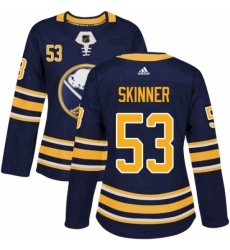 Womens Adidas Buffalo Sabres 53 Jeff Skinner Navy Blue Home Authentic Stitched NHL Jersey Womens Adidas Buffalo Sabres 53 Jeff Skinner Navy Blue Home Authentic Stitched NHL Jersey