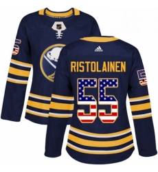 Womens Adidas Buffalo Sabres 55 Rasmus Ristolainen Authentic Navy Blue USA Flag Fashion NHL Jersey Womens Adidas Buffalo Sabres 55 Rasmus Ristolainen Authentic Navy Blue USA Flag Fashion NHL Jersey