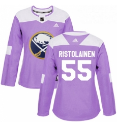 Womens Adidas Buffalo Sabres 55 Rasmus Ristolainen Authentic Purple Fights Cancer Practice NHL Jersey Womens Adidas Buffalo Sabres 55 Rasmus Ristolainen Authentic Purple Fights Cancer Practice NHL Jersey