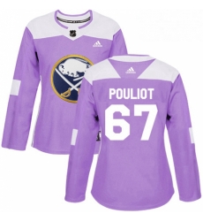 Womens Adidas Buffalo Sabres 67 Benoit Pouliot Authentic Purple Fights Cancer Practice NHL Jersey Womens Adidas Buffalo Sabres 67 Benoit Pouliot Authentic Purple Fights Cancer Practice NHL Jersey