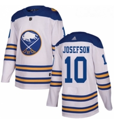 Youth Adidas Buffalo Sabres 10 Jacob Josefson Authentic White 2018 Winter Classic NHL Jersey Youth Adidas Buffalo Sabres 10 Jacob Josefson Authentic White 2018 Winter Classic NHL Jersey