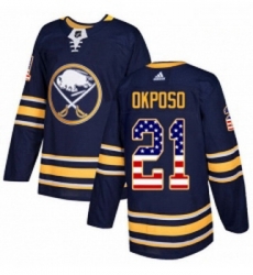 Youth Adidas Buffalo Sabres 21 Kyle Okposo Authentic Navy Blue USA Flag Fashion NHL Jersey Youth Adidas Buffalo Sabres 21 Kyle Okposo Authentic Navy Blue USA Flag Fashion NHL Jersey