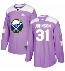 Youth Adidas Buffalo Sabres 31 Chad Johnson Authentic Purple Fights Cancer Practice NHL Jersey Youth Adidas Buffalo Sabres 31 Chad Johnson Authentic Purple Fights Cancer Practice NHL Jersey
