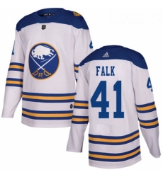 Youth Adidas Buffalo Sabres 41 Justin Falk Authentic White 2018 Winter Classic NHL Jersey Youth Adidas Buffalo Sabres 41 Justin Falk Authentic White 2018 Winter Classic NHL Jersey