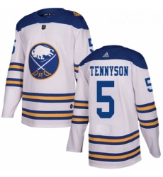 Youth Adidas Buffalo Sabres 5 Matt Tennyson Authentic White 2018 Winter Classic NHL Jersey Youth Adidas Buffalo Sabres 5 Matt Tennyson Authentic White 2018 Winter Classic NHL Jersey