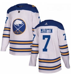 Youth Adidas Buffalo Sabres 7 Rick Martin Authentic White 2018 Winter Classic NHL Jersey Youth Adidas Buffalo Sabres 7 Rick Martin Authentic White 2018 Winter Classic NHL Jersey