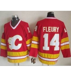 Calgary Flames #14 Theoren Fleury Red CCM Throwback Stitched NHL Jersey Calgary Flames #14 Theoren Fleury Red CCM Throwback Stitched NHL Jersey