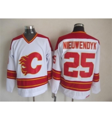 Calgary Flames #25 Joe Nieuwendyk White CCM Throwback Stitched NHL Jersey Calgary Flames #25 Joe Nieuwendyk White CCM Throwback Stitched NHL Jersey