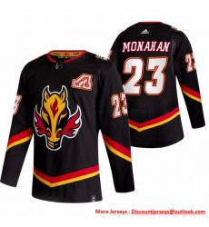 Men Calgary Flames 23 Sean Monahan Black Adidas 2020 21 Reverse Retro Alternate NHL Jersey Men Calgary Flames 23 Sean Monahan Black Adidas 2020 21 Reverse Retro Alternate NHL Jersey