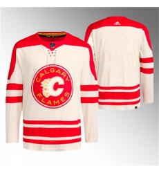Men Calgary Flames Blank 2023 Cream Classic Primegreen Stitched Jersey Men Calgary Flames Blank 2023 Cream Classic Primegreen Stitched Jersey