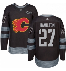 Mens Adidas Calgary Flames 27 Dougie Hamilton Authentic Black 1917 2017 100th Anniversary NHL Jersey Mens Adidas Calgary Flames 27 Dougie Hamilton Authentic Black 1917 2017 100th Anniversary NHL Jersey