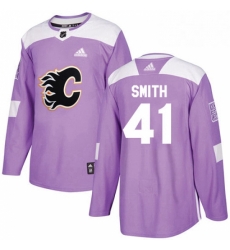 Mens Adidas Calgary Flames 41 Mike Smith Authentic Purple Fights Cancer Practice NHL Jersey Mens Adidas Calgary Flames 41 Mike Smith Authentic Purple Fights Cancer Practice NHL Jersey