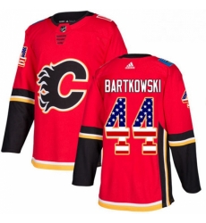 Mens Adidas Calgary Flames 44 Matt Bartkowski Authentic Red USA Flag Fashion NHL Jersey Mens Adidas Calgary Flames 44 Matt Bartkowski Authentic Red USA Flag Fashion NHL Jersey