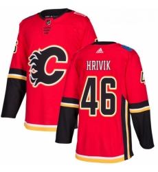 Youth Adidas Calgary Flames 46 Marek Hrivik Authentic Red Home NHL Jersey Youth Adidas Calgary Flames 46 Marek Hrivik Authentic Red Home NHL Jersey