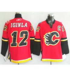 kids Calgary Flames 12 Jarome Iginla red youth jerseys kids Calgary Flames 12 Jarome Iginla red youth jerseys