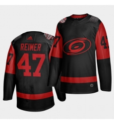 Carolina Hurricanes 47 James Reimer Black Men 2021 Stadium Series Outdoor Game Jersey Carolina Hurricanes 47 James Reimer Black Men 2021 Stadium Series Outdoor Game Jersey