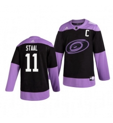 Hurricanes 11 Jordan Staal Black Purple Hockey Fights Cancer Adidas Jersey Hurricanes 11 Jordan Staal Black Purple Hockey Fights Cancer Adidas Jersey
