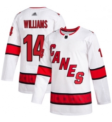 Hurricanes 14 Justin Williams White Road Authentic Stitched Hockey Jersey Hurricanes 14 Justin Williams White Road Authentic Stitched Hockey Jersey
