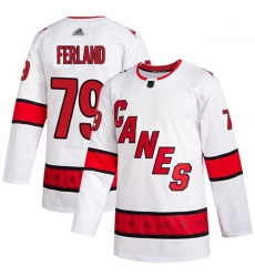 Hurricanes 79 Michael Ferland White Road Authentic Stitched Hockey Jersey Hurricanes 79 Michael Ferland White Road Authentic Stitched Hockey Jersey
