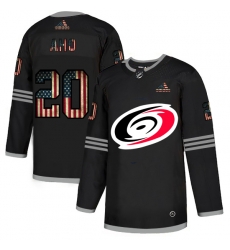 Men Carolina Hurricanes 20 Sebastian Aho Black USA Flag Fashion Adidas Jersey Men Carolina Hurricanes 20 Sebastian Aho Black USA Flag Fashion Adidas Jersey
