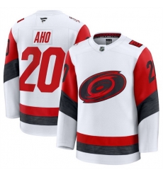 Men Carolina Hurricanes 20 Sebastian Aho White 2025 Away Stitched Hockey Jersey Men Carolina Hurricanes 20 Sebastian Aho White 2025 Away Stitched Hockey Jersey