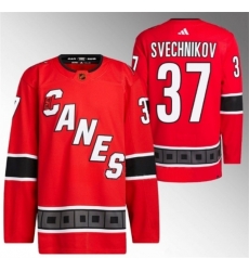 Men Carolina Hurricanes 37 Andrei Svechnikov 2022 23 Reverse Retro Red Stitched Jersey Men Carolina Hurricanes 37 Andrei Svechnikov 2022 23 Reverse Retro Red Stitched Jersey