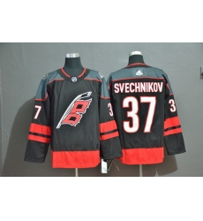 Men Carolina Hurricanes 37 Andrei Svechnikov Black Adidas Jersey Men Carolina Hurricanes 37 Andrei Svechnikov Black Adidas Jersey