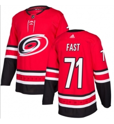 Men Carolina Hurricanes 71 Jesper Fast Red Stitched Jersey Men Carolina Hurricanes 71 Jesper Fast Red Stitched Jersey