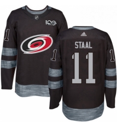 Mens Adidas Carolina Hurricanes 11 Jordan Staal Authentic Black 1917 2017 100th Anniversary NHL Jersey Mens Adidas Carolina Hurricanes 11 Jordan Staal Authentic Black 1917 2017 100th Anniversary NHL Jersey