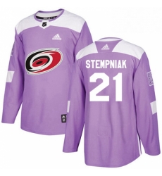 Mens Adidas Carolina Hurricanes 21 Lee Stempniak Authentic Purple Fights Cancer Practice NHL Jersey Mens Adidas Carolina Hurricanes 21 Lee Stempniak Authentic Purple Fights Cancer Practice NHL Jersey
