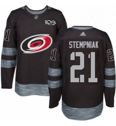 Mens Adidas Carolina Hurricanes 21 Lee Stempniak Premier Black 1917 2017 100th Anniversary NHL Jersey Mens Adidas Carolina Hurricanes 21 Lee Stempniak Premier Black 1917 2017 100th Anniversary NHL Jersey