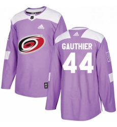 Mens Adidas Carolina Hurricanes 44 Julien Gauthier Authentic Purple Fights Cancer Practice NHL Jersey Mens Adidas Carolina Hurricanes 44 Julien Gauthier Authentic Purple Fights Cancer Practice NHL Jersey