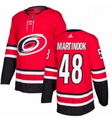 Mens Adidas Carolina Hurricanes 48 Jordan Martinook Authentic Red Home NHL Jersey Mens Adidas Carolina Hurricanes 48 Jordan Martinook Authentic Red Home NHL Jersey